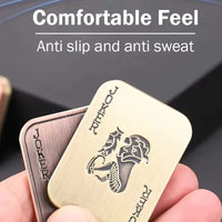 Metal Poker Push Card Fidget Slider Fidget Clicker Fidget Toys for Adults Teens Relieve Stress Anxiety ADHD Office Desktop Gadgets for School Anxiety Relief Gift for Boyfriend Husband and Father (EDC Joker) Spinner