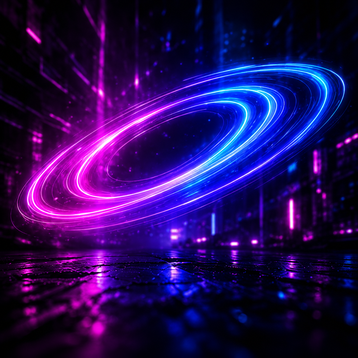 Dopamino neon orbit visual