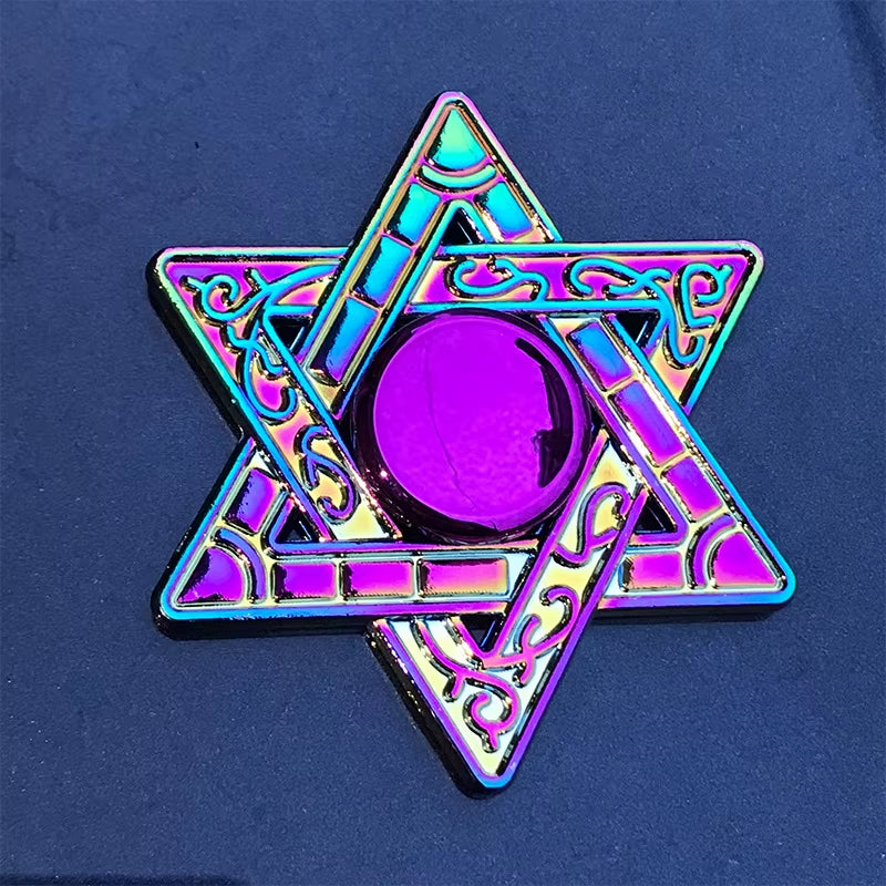 New Metal Rainbow Fidget Spinner Gradient Color R188 Mute Bearing EDC Hand Spinner Fingertip Gyro Anti-Anxiety Kids Adult Toys